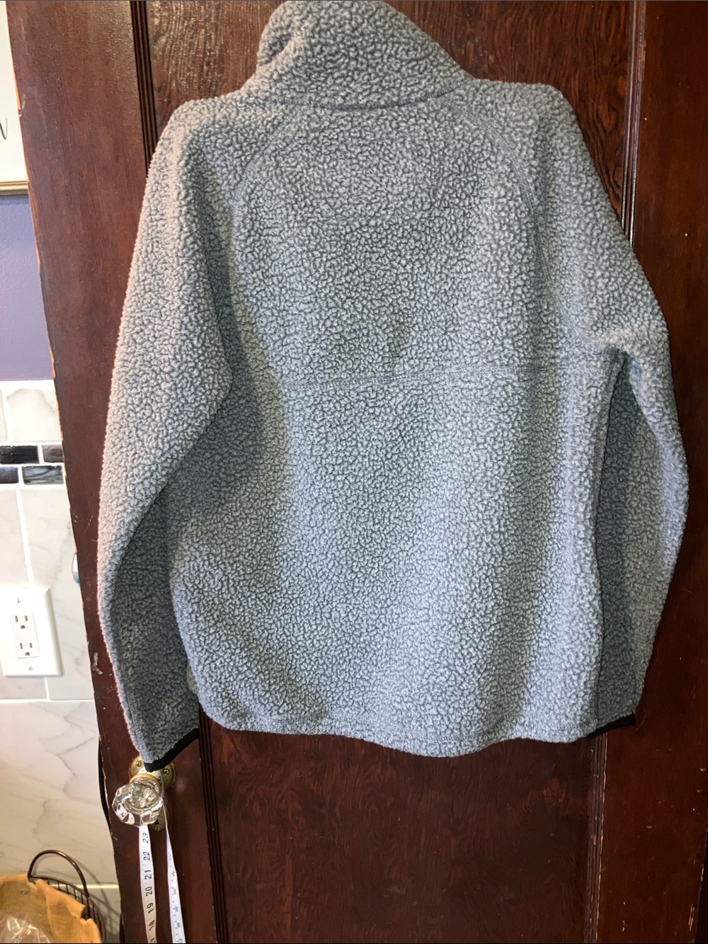 Carhartt Womens Relaxed Fit Fleece  Snap Pullover with Black Trim - Picture 4 of 9